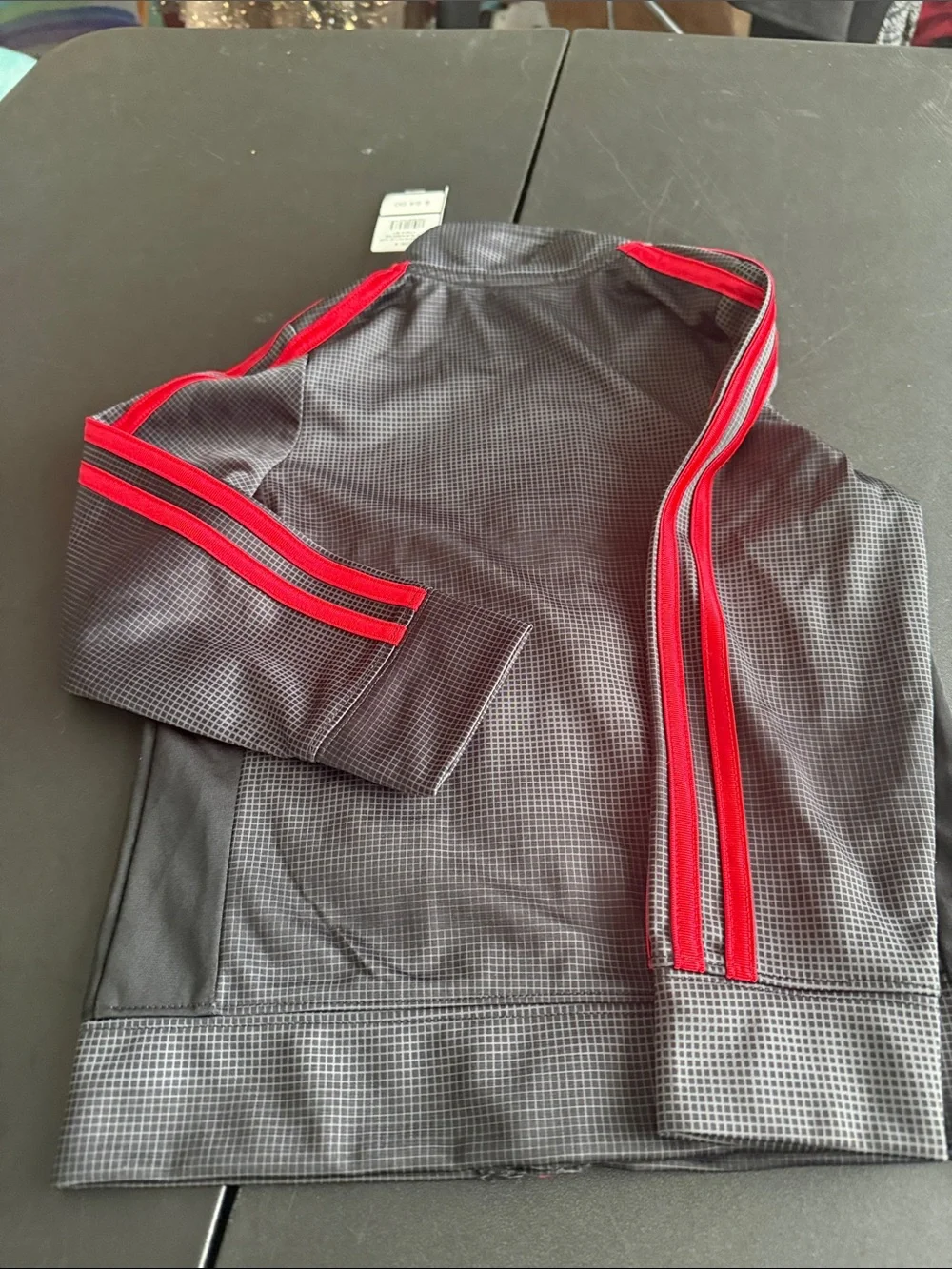 adidas Black Jacket with Red Accents